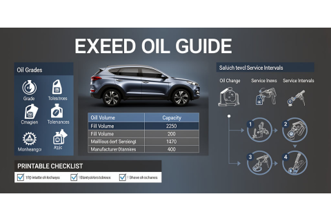 Масло для Exeed — регламенты, объёмы и как менять