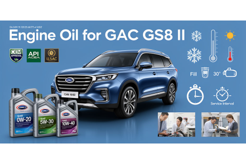 Масло для GAC GS8 II — вязкость, объём, допуски и рекомендации