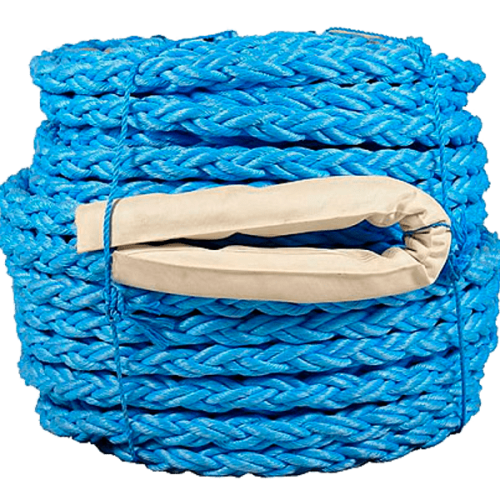 Канат швартовый полистиловый 12-ти прядный плетеный 56 мм. Бухта 220м. (синий) купить в Мурманске с доставкой
