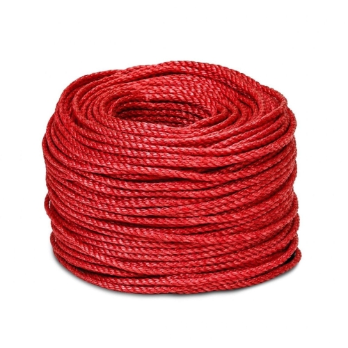 Канат полистиловый крученый 6 мм 220 м, (красный) купить в Мурманске с доставкой