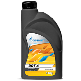 Тормозная жидкость Gazpromneft DOT 4, 0,91 кг, синтетика