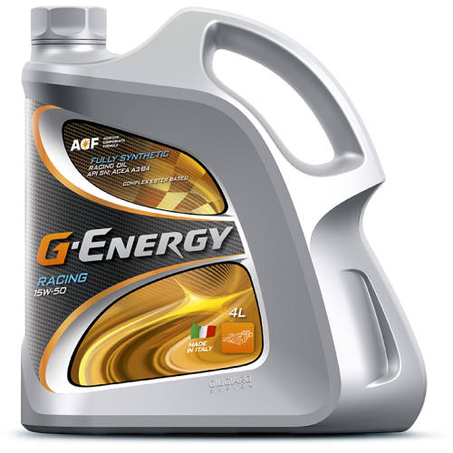Моторное масло G-Energy Racing, 15W-50, 4 л, синтетика купить в Мурманске с доставкой