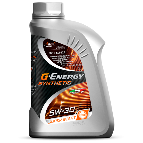 Моторное масло G-Energy Synthetic Super Start, 5W-30, 1 л, синтетика купить в Мурманске с доставкой
