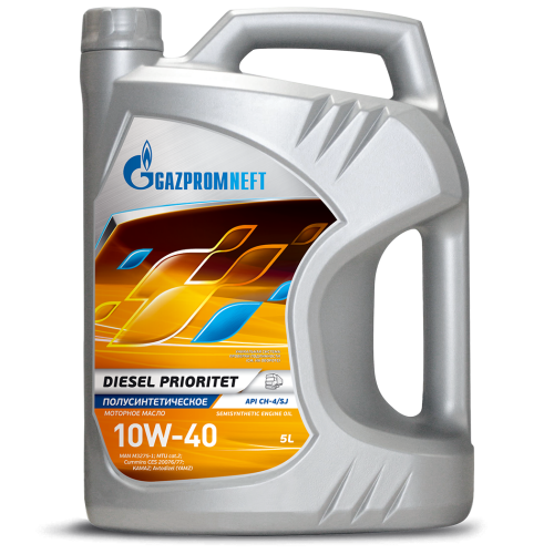 Грузовое масло Gazpromneft Diesel Prioritet, 10W-40, 4 л, полусинтетика купить в Мурманске с доставкой