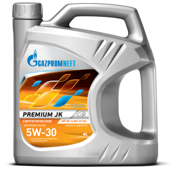 Моторное масло Gazpromneft Premium JK, 5W-30, 4 л, синтетика