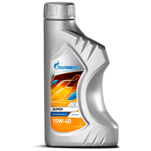 Моторное масло Gazpromneft Super, 15W-40, 1 л, минеральное купить в Мурманске с доставкой