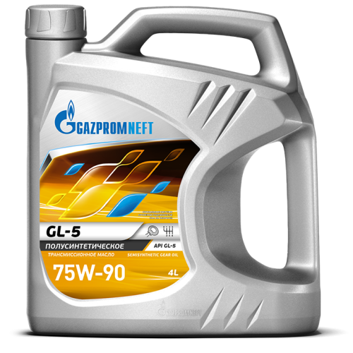 Трансмиссионное масло Gazpromneft GL-5, 75W-90, 4 л, полусинтетика купить в Мурманске с доставкой