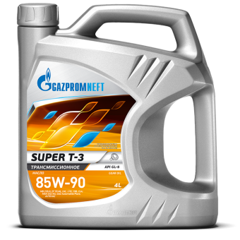 Трансмиссионное масло Gazpromneft Super T-3, 85W-90, 4 л, минеральное