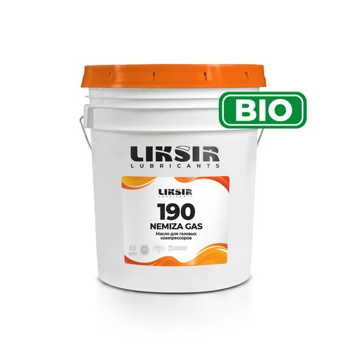 Компрессорное масло Liksir Nemiza Gas ISO VG: 190, 20 л, синтетика купить в Мурманске с доставкой