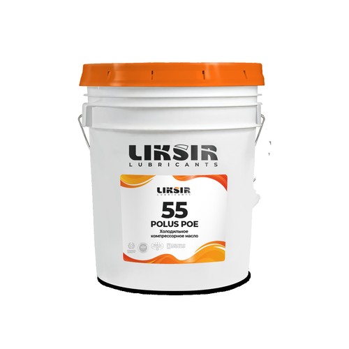 Масло для компрессоров холодильных установок Liksir Polus POE ISO 55, 5 л, синтетика купить в Мурманске с доставкой