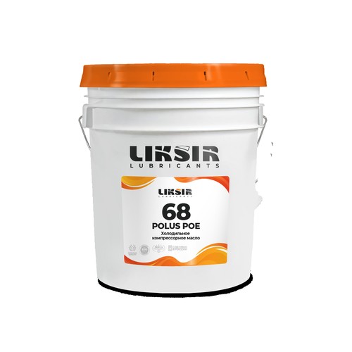 Масло для компрессоров холодильных установок Liksir Polus POE ISO 68, 1 л, синтетика купить в Мурманске с доставкой