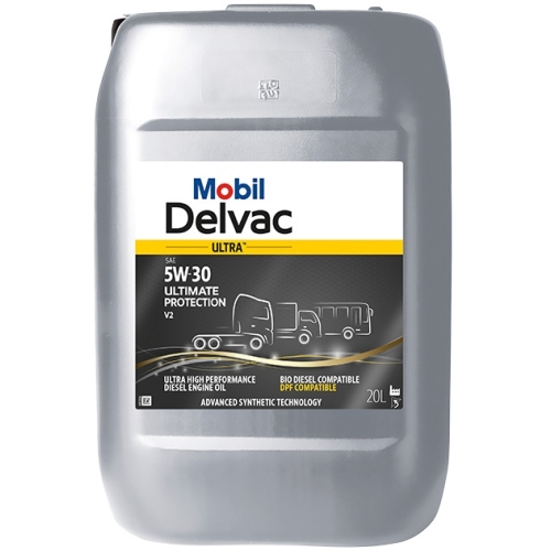 Грузовое масло Mobil Delvac Ultra Ultimate Protection V2, 5W-30, 20 л, синтетика купить в Мурманске с доставкой