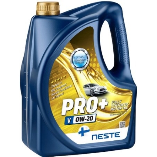Моторное масло Neste Pro+ V 0W-20, 4 л, синтетика купить в Мурманске с доставкой