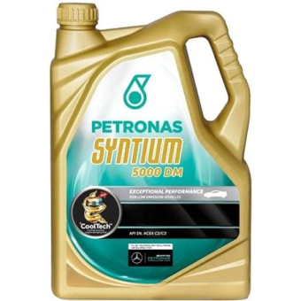 Моторное масло Petronas Syntium 3000 E, 5W-40, 5 л, синтетика