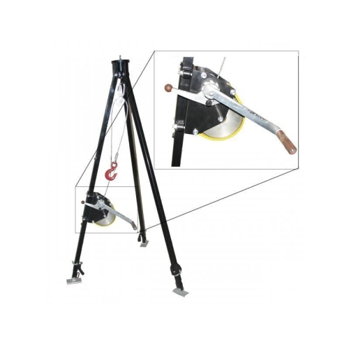 Штатив-тренога (трипод) ТМ-1, лебедка, трос стальной, 10 м купить в Мурманске с доставкой