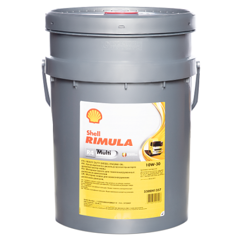 Дизельное моторное масло SHELL Rimula 10W-30, 20 л, минеральное купить в Мурманске с доставкой