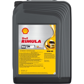 Дизельное моторное масло SHELL Rimula 10W-40, 20 л, синтетика
