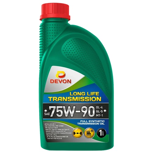 Трансмиссионное масло Devon Long Life Transmission 75W-90 GL-4/GL-5/MT-1 LS, 1 л, синтетика купить в Мурманске с доставкой