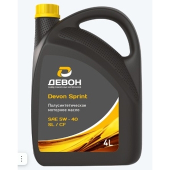 Моторное масло Devon Sprint SL/CF 5W-40, 1 л, синтетика