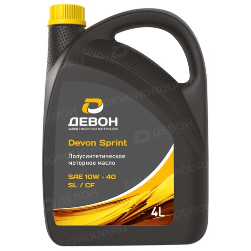 Моторное масло Devon Sprint SL/CF 10W-40, 5 л, синтетика купить в Мурманске с доставкой