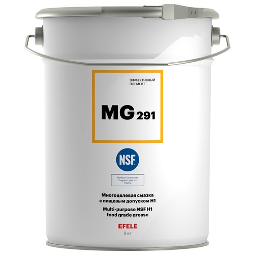 Пищевая смазка Efele MG-291, 18 кг, минеральная купить в Мурманске с доставкой