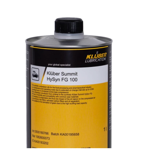 Компрессорное масло KLUBER Summit ISO VG: 100, 1 л, синтетика купить в Мурманске с доставкой