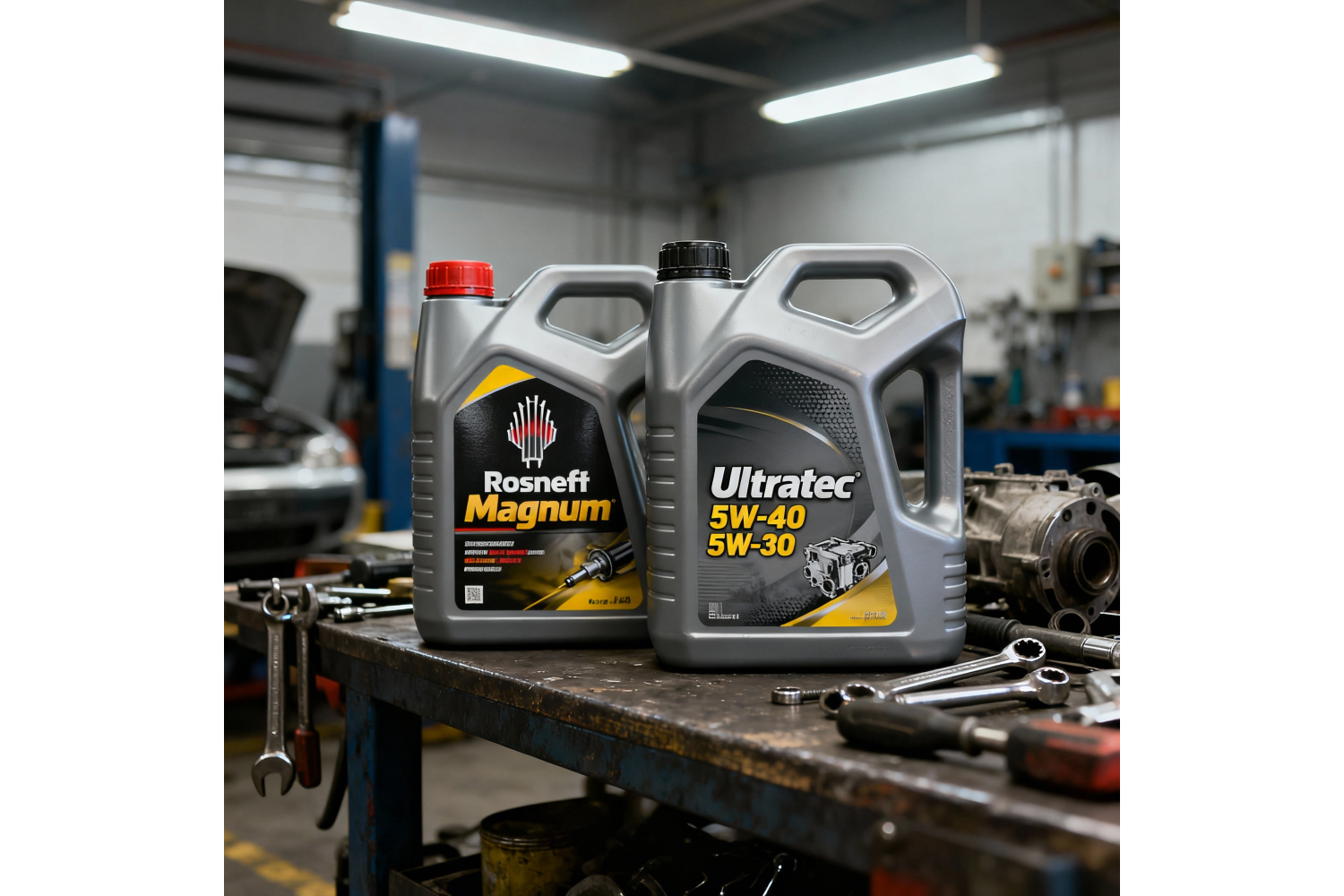 Тесты и характеристики моторных масел «Роснефть» Magnum/Ultratec 5W-40 и 5W-30: практический взгляд сервисного центра